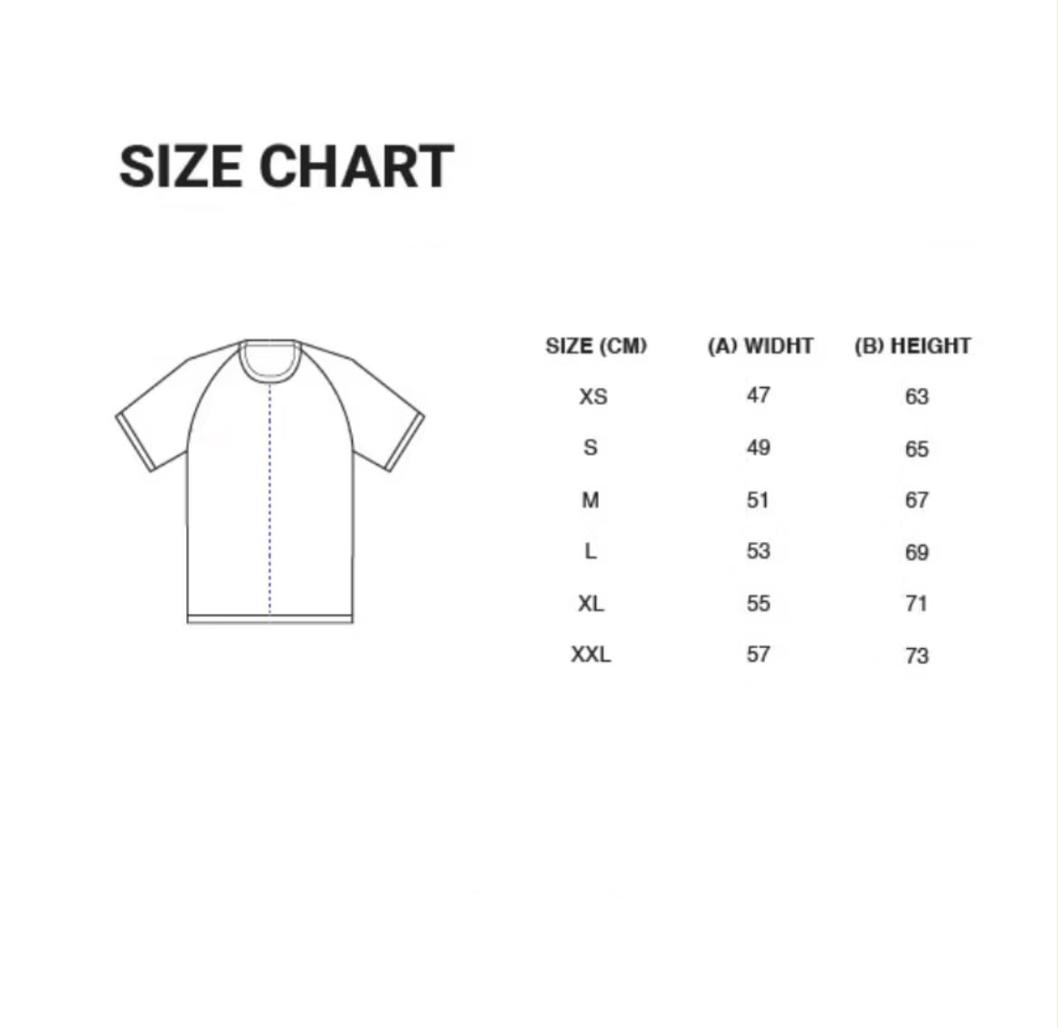 Size Chart Jersey